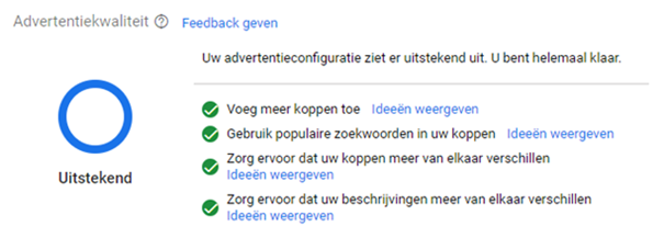 Zoekwoorden suggesties